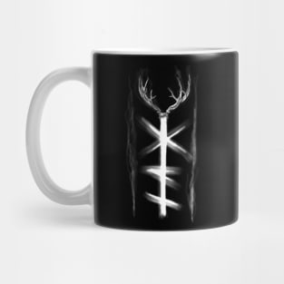 north, deer horns Mug